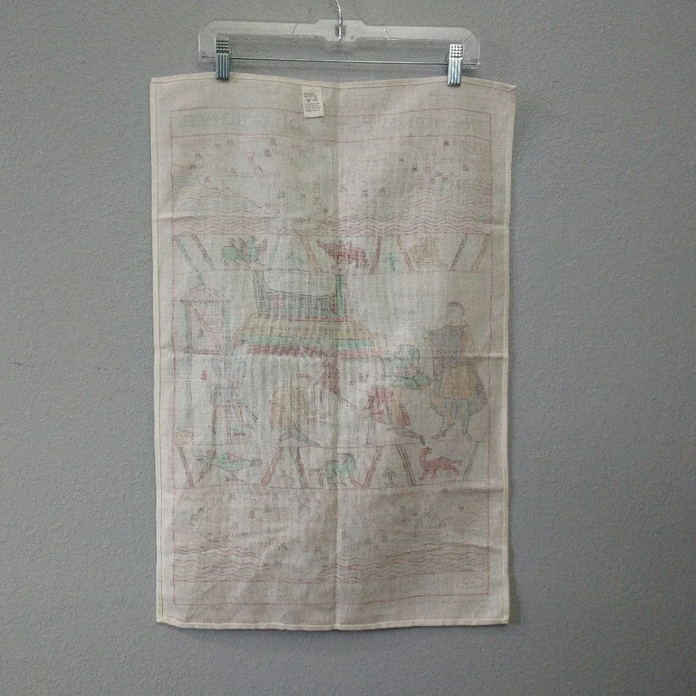 Norman Castles South Wale Linen Cotton Tea Towel England